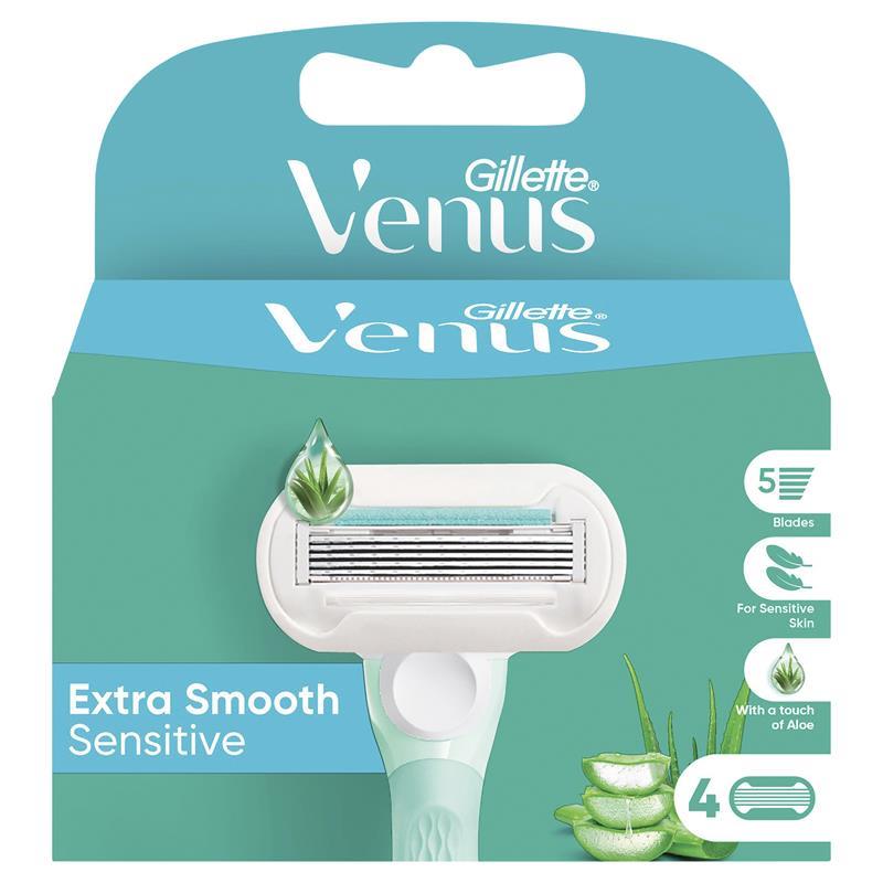 Gillette Venus Extra Smooth Sensitive Blades 4 Pack Refill
