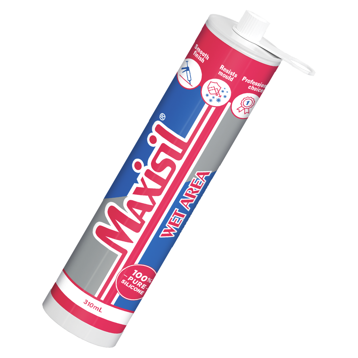 Maxisil Tile Silicone - 310ml - Light Grey - Mould Resistant