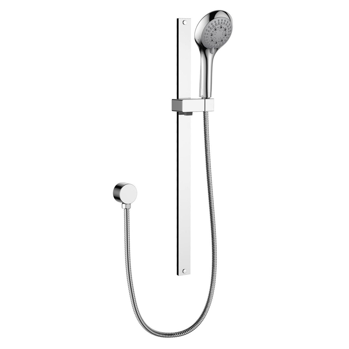 Mondella 5 Function Hand Shower on Rail Chrome ABS Brass Adjustable