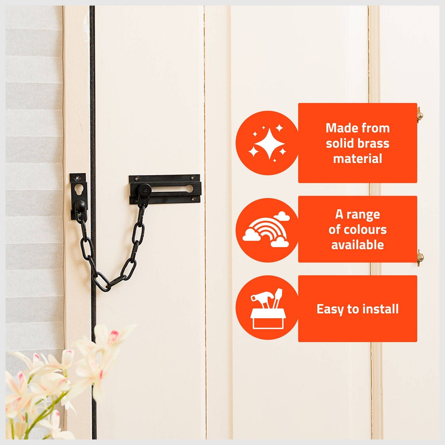 Taskmaster Security Door Chain - 32mm - Matte