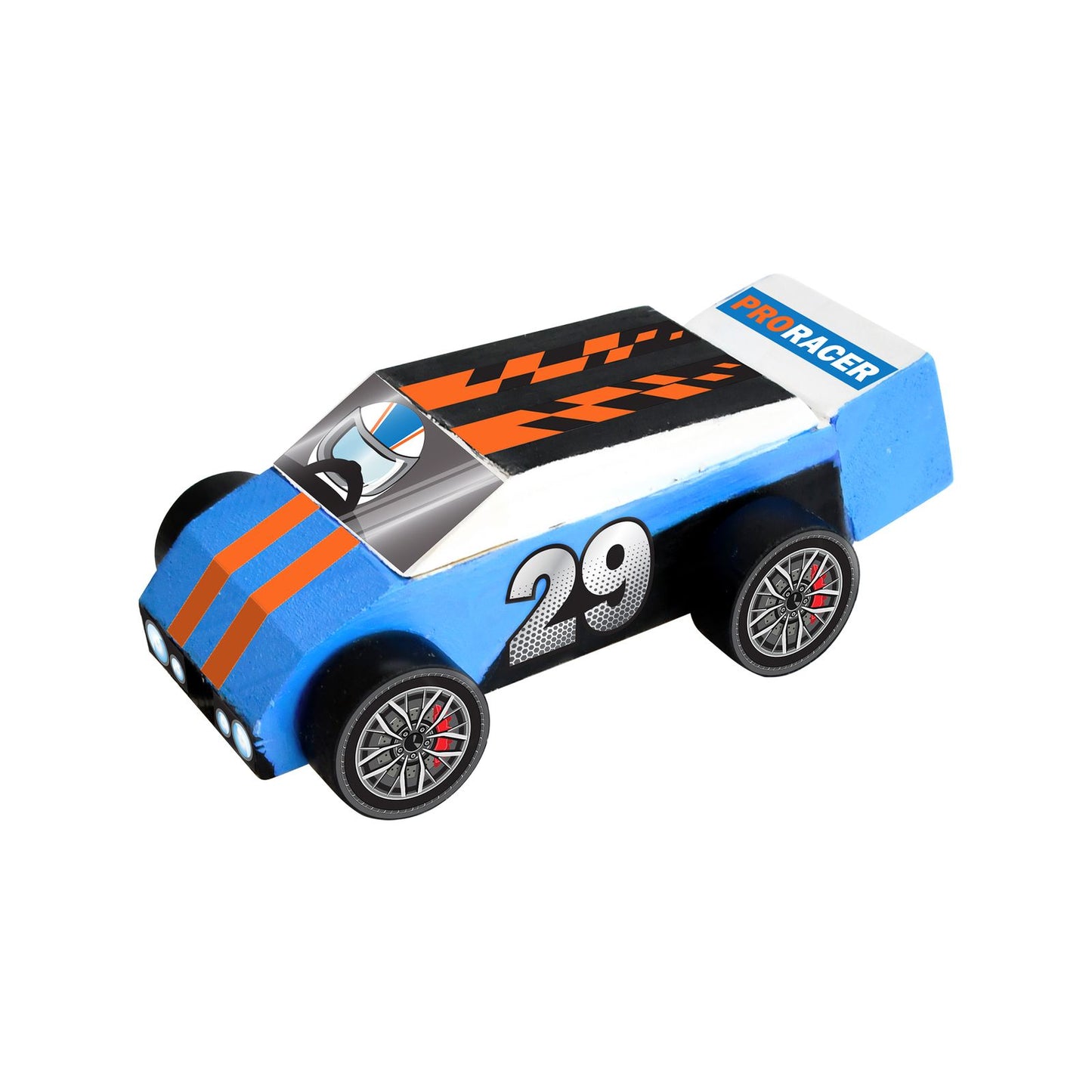 Boyle Wood Craft Project Kit Rally Car - 117 x 63 x 35mm