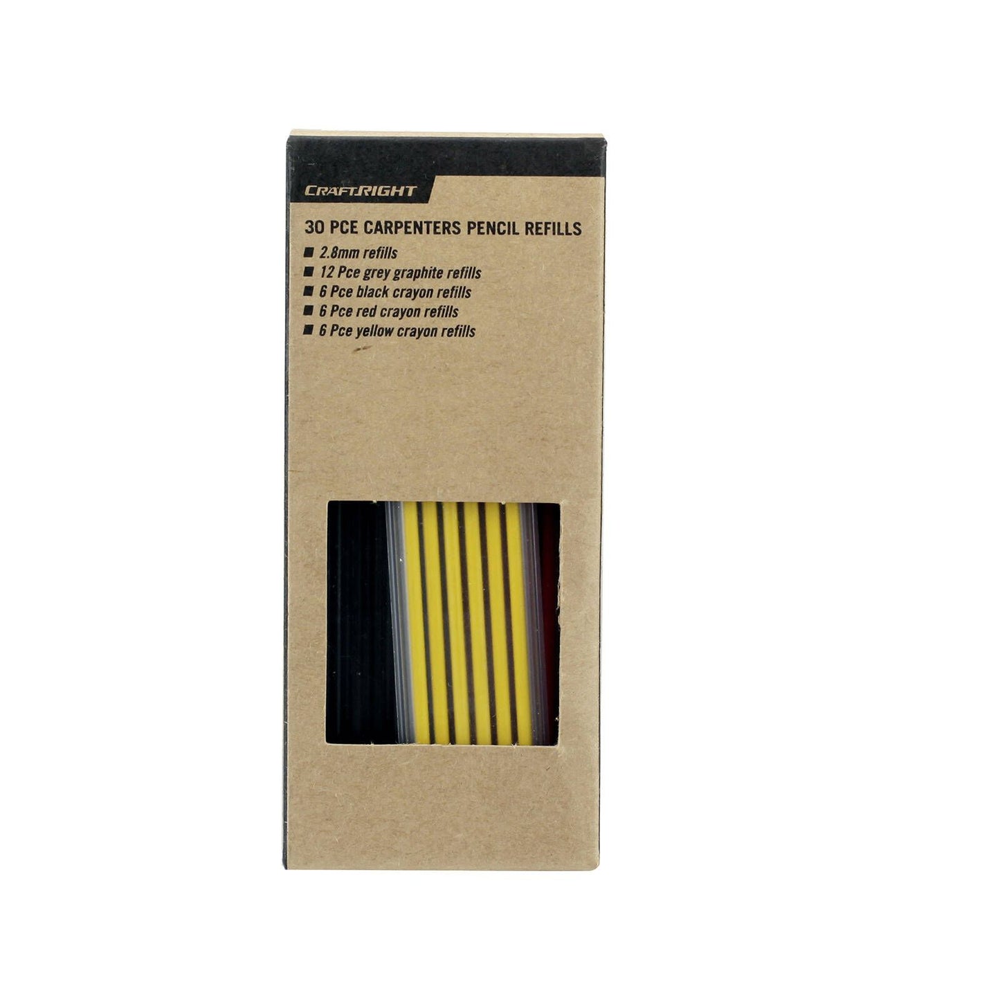 Craftright Carpenters Pencil Refills - 30 Pack