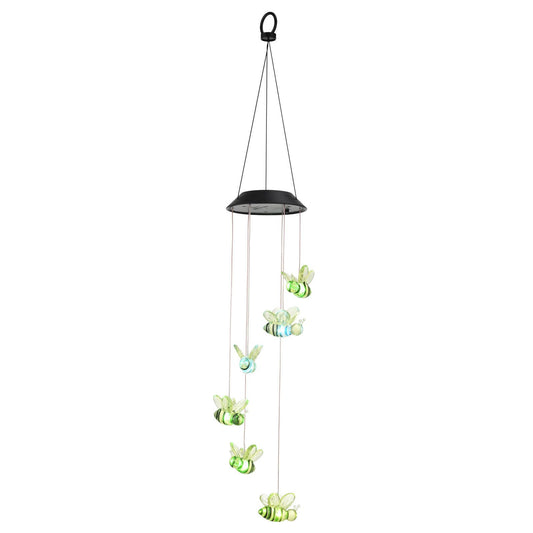 Click Solar Bee Windchime - 6 RGB LED - 125 x 700mm