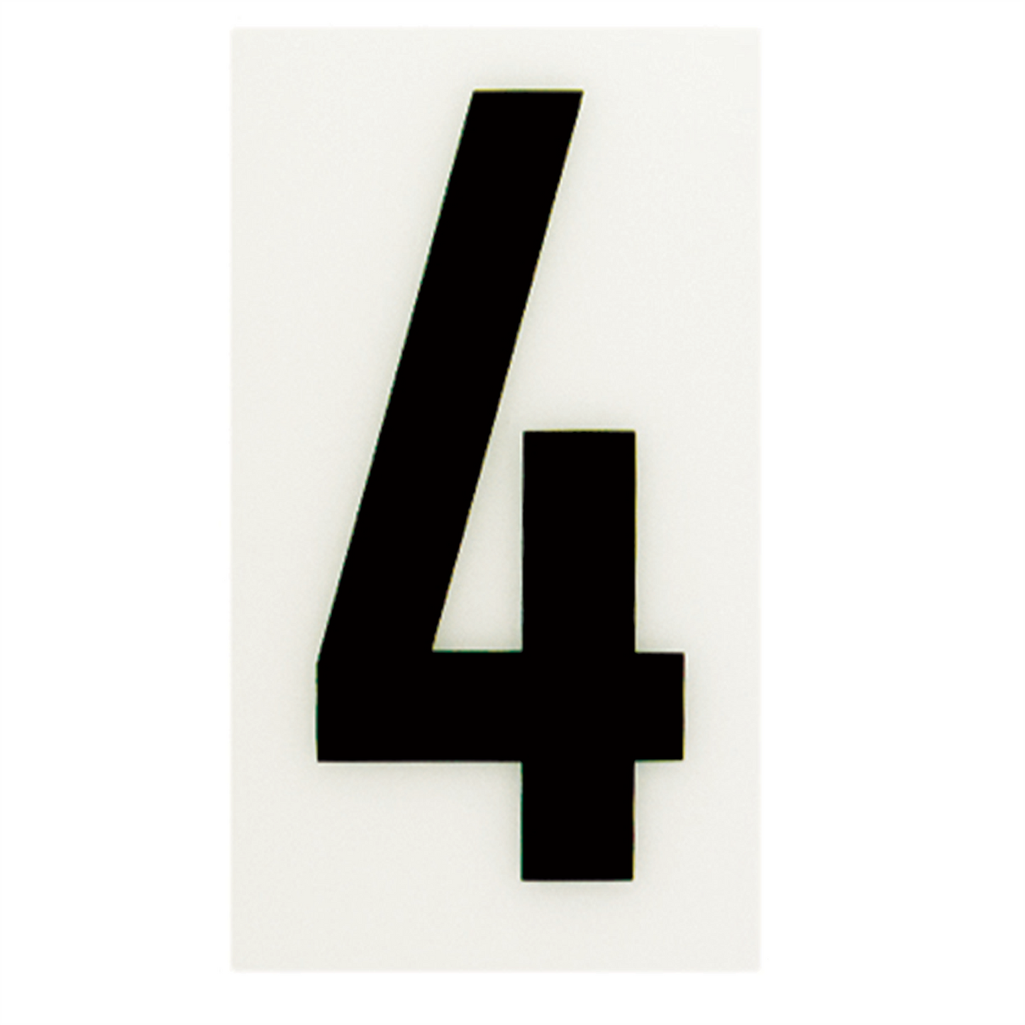 Sandleford Self Adhesive House Number 4 - 85mm - White
