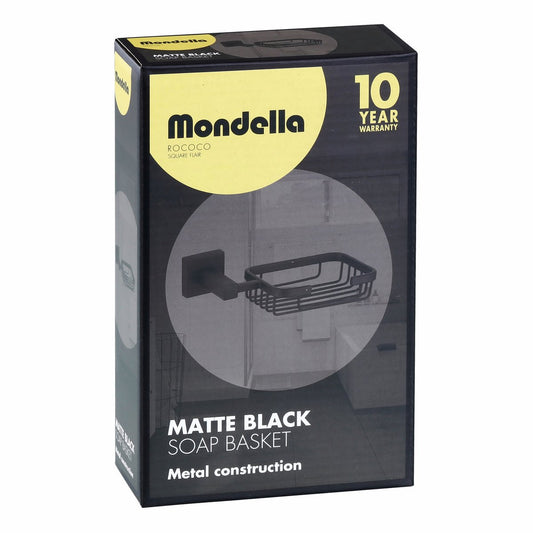 Mondella ROCOCO Soap Basket Matte Black Rococo