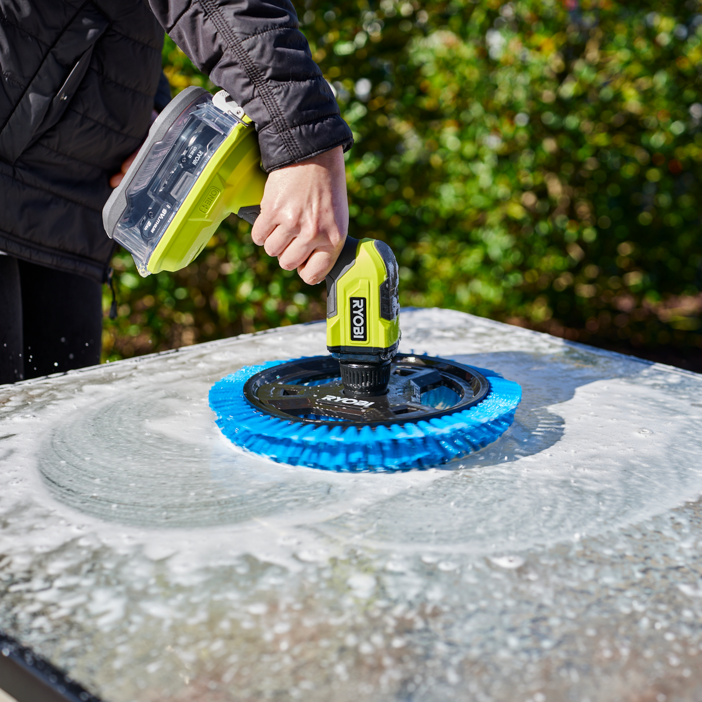 Ryobi Soft Bristle Power Scrubber Brush - 280mm