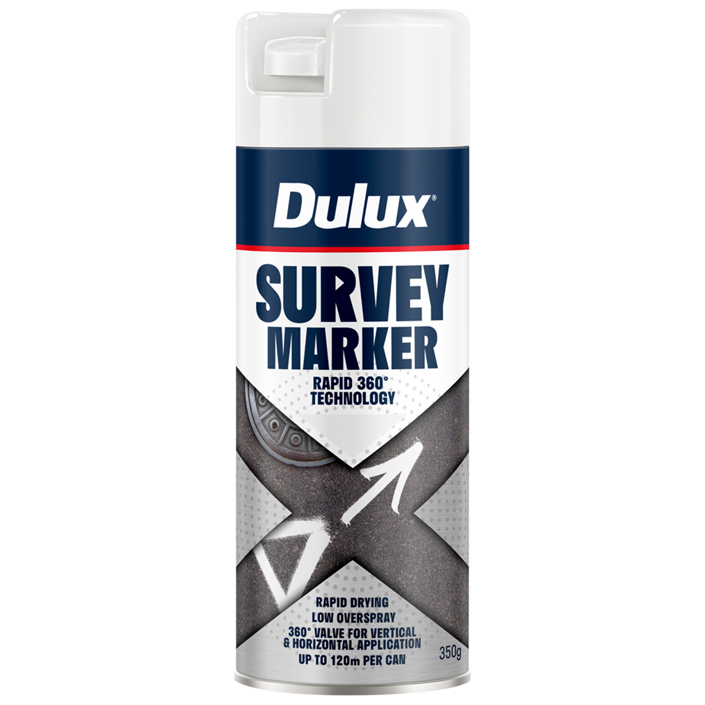Dulux Spray Survey Marker - 350g - White