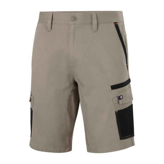 Citeco Size 87r Khaki Mid Shorts Cotton Stretch Cargo