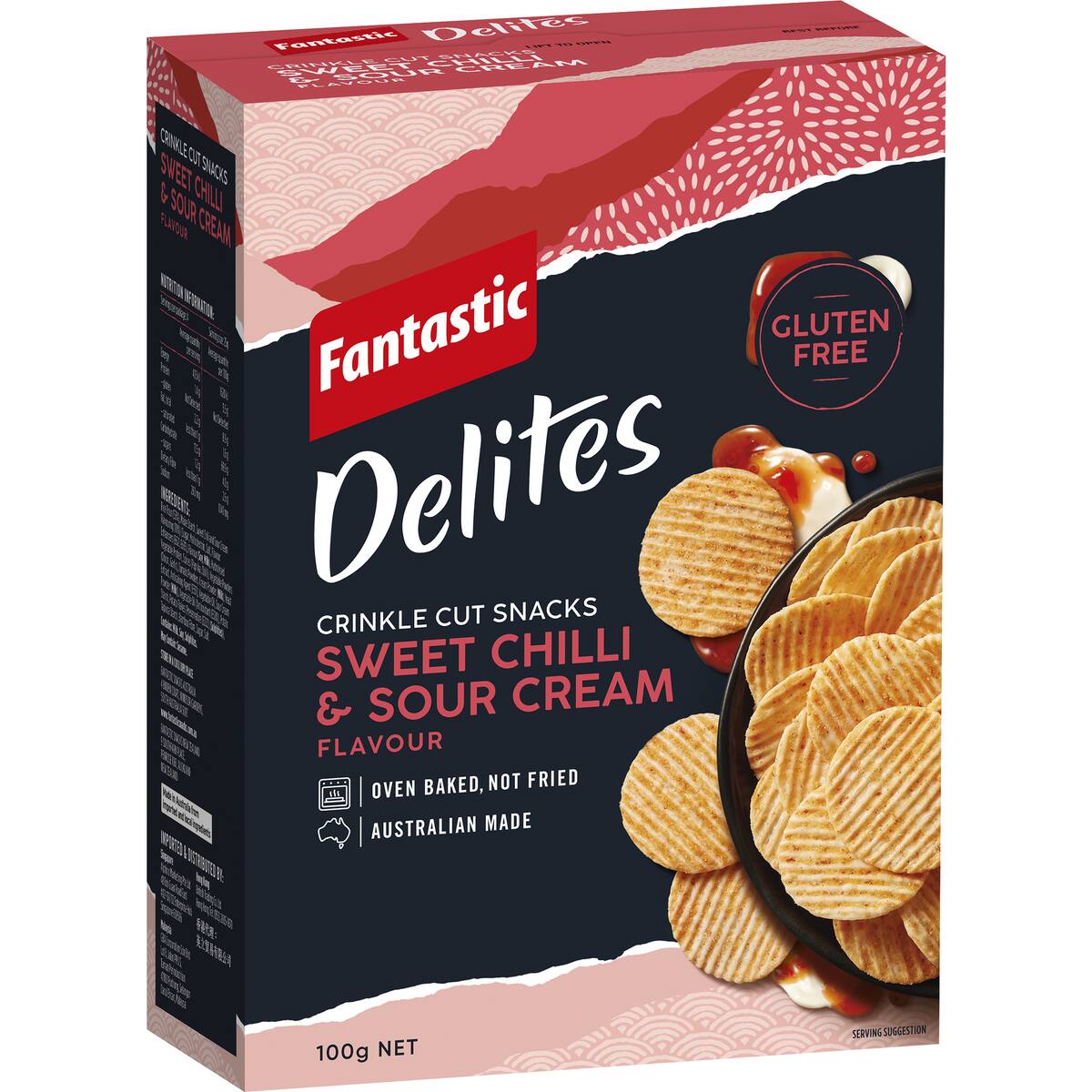 Fantastic Delites Snacks Sweet Chilli & Sour Cream 100g