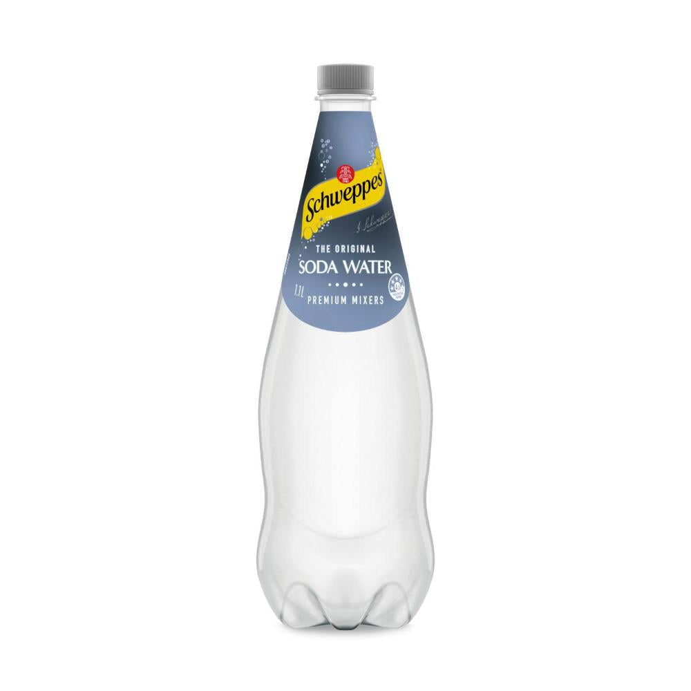 Schweppes Soda Water Bottle - 1.1L