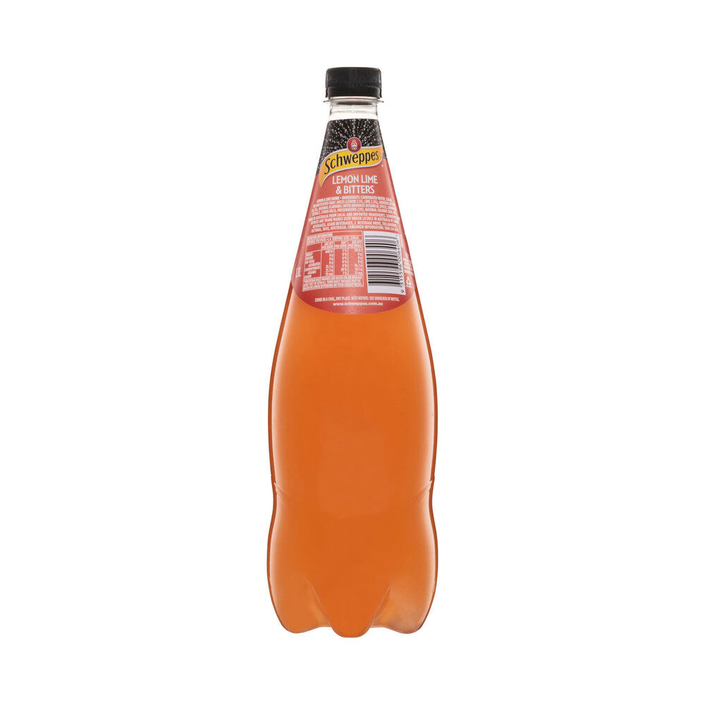 Schweppes Lemon Lime Bitters Soft Drink assic Mixers Bottle - 1.1L