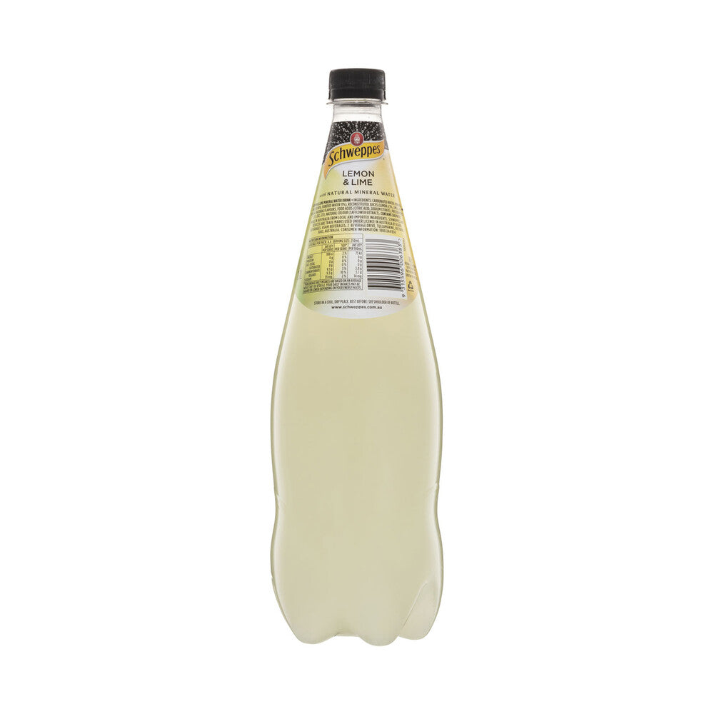 Schweppes Lemon Lime Natural Mineral Water Bottle | 1.1L