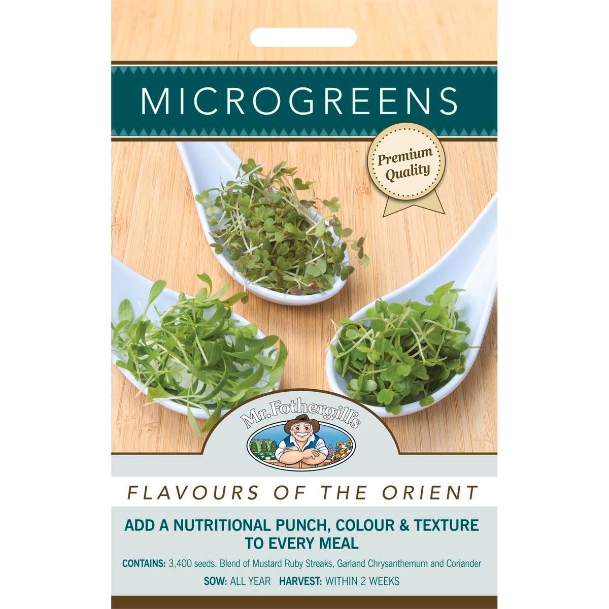 Mr Fothergill Microgreens Flavours of the Orient 75mm Seeds Healthy