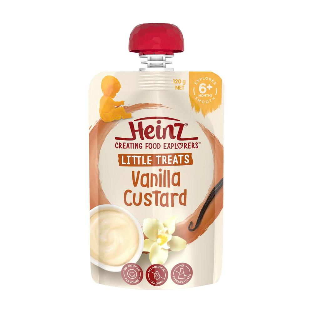 Heinz Vanilla Custard Pouch 6+ Months - 120g