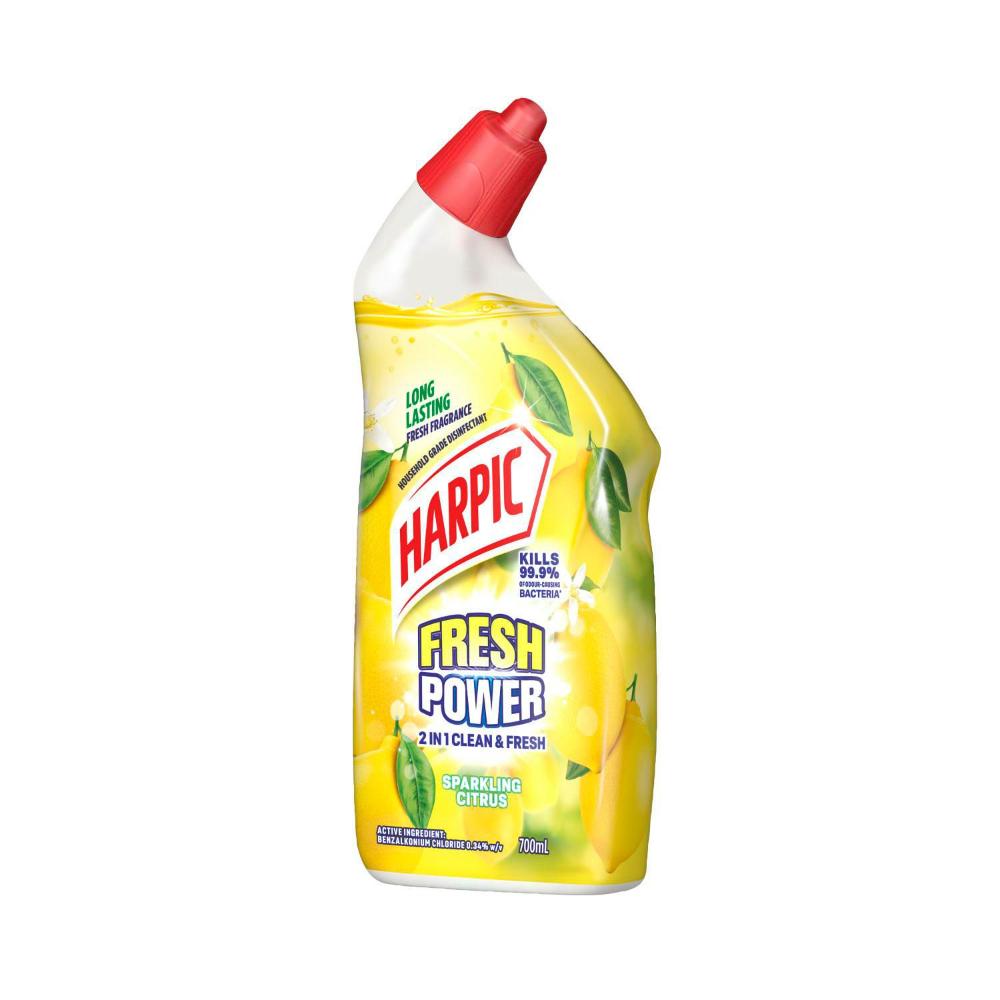 Harpic Fresh Power Sparkling Citrus Toilet Cleaner - 700mL
