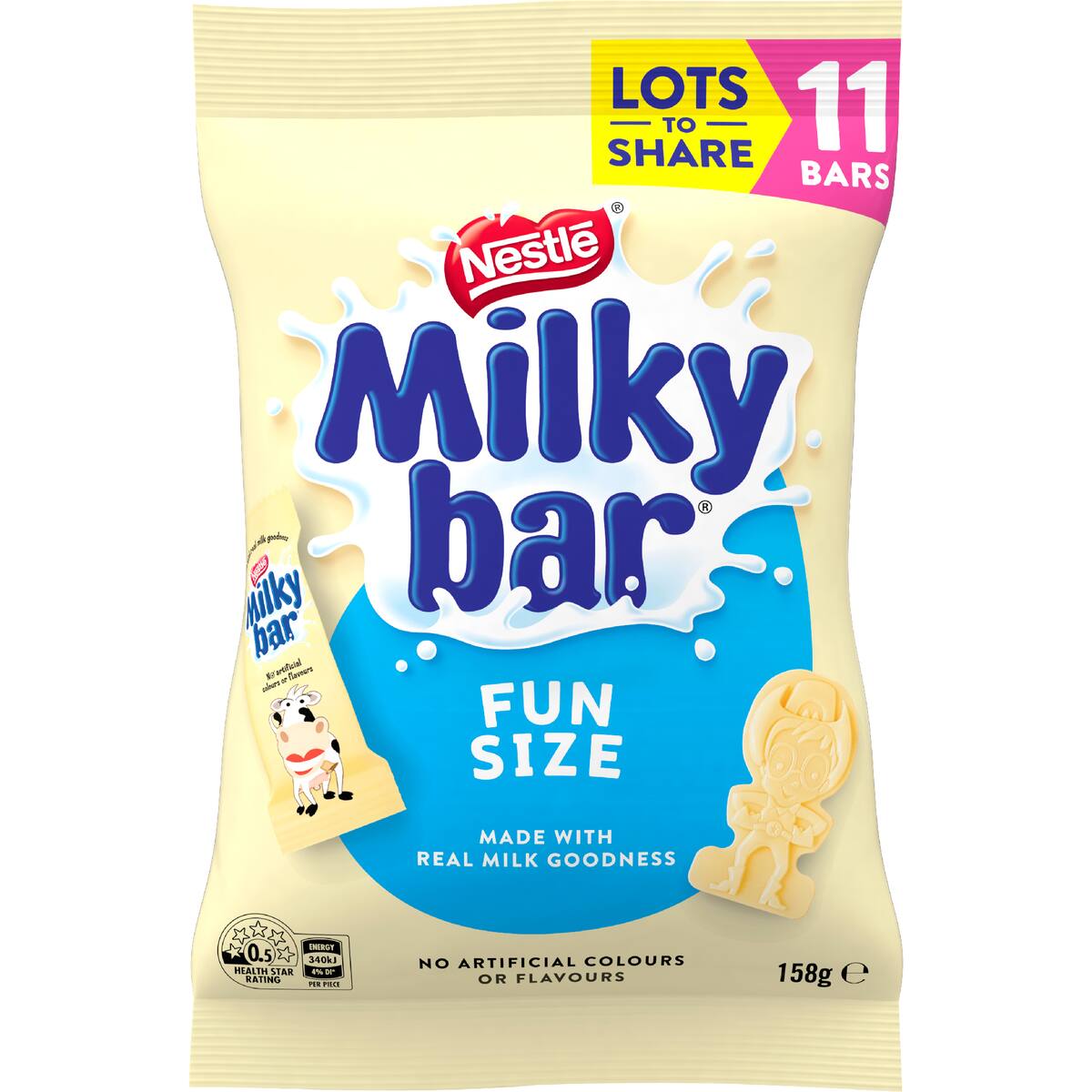 Milkybar White Choc Mini Bars Sharepack 11 Pack
