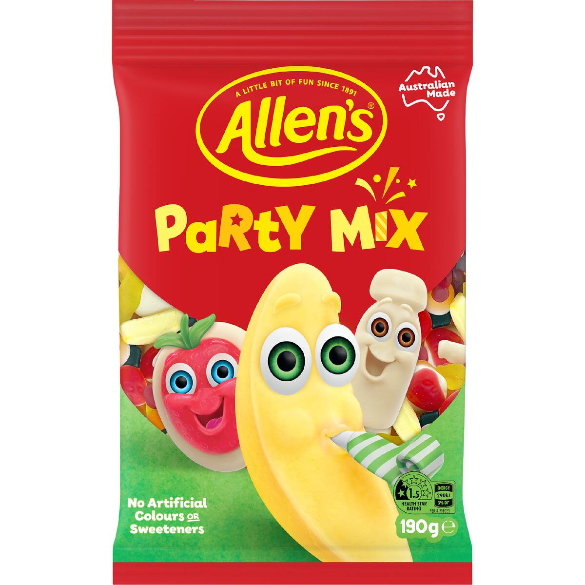 Allen's Party Mix Lollies Bag 190g