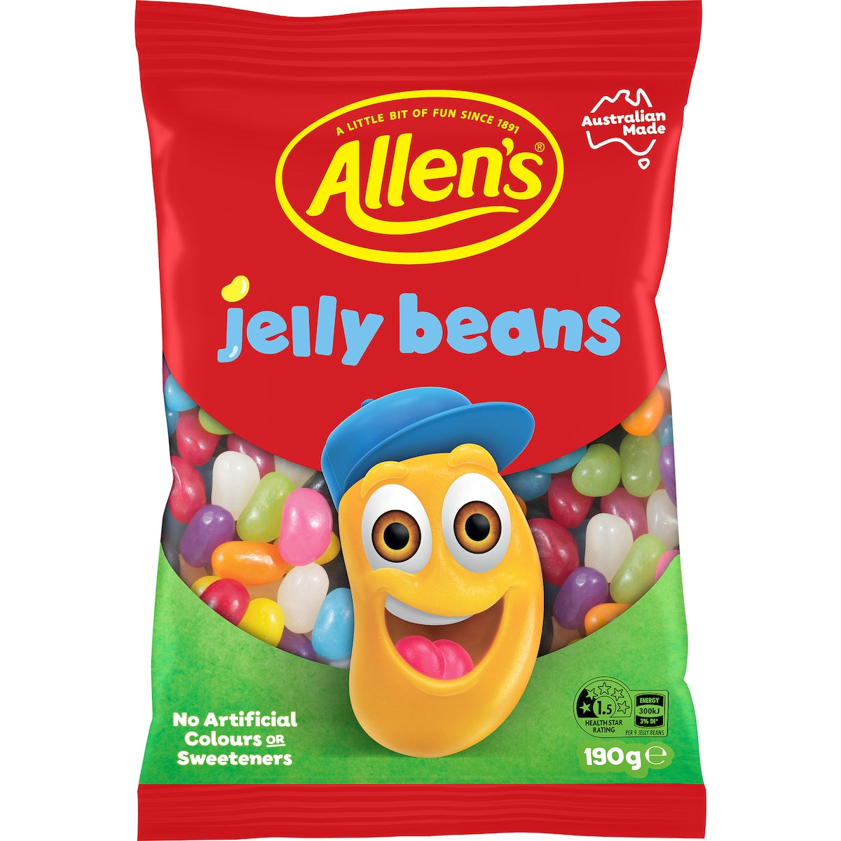 Allen's Jelly Beans Lollies Bag 190g