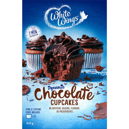 White Wings Cupcake Mix Chocolate 410g