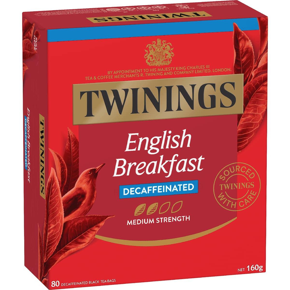 Twinings English Breakfast Tea Bags Decaffeinated 80 Pack