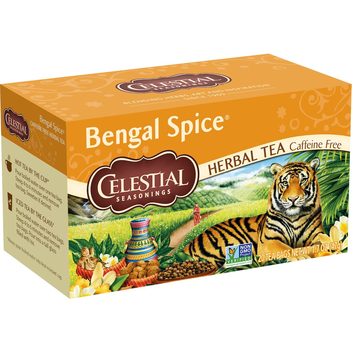 Celestial Seasonings Bengal Spice Herbal Tea Bags 20 Pack