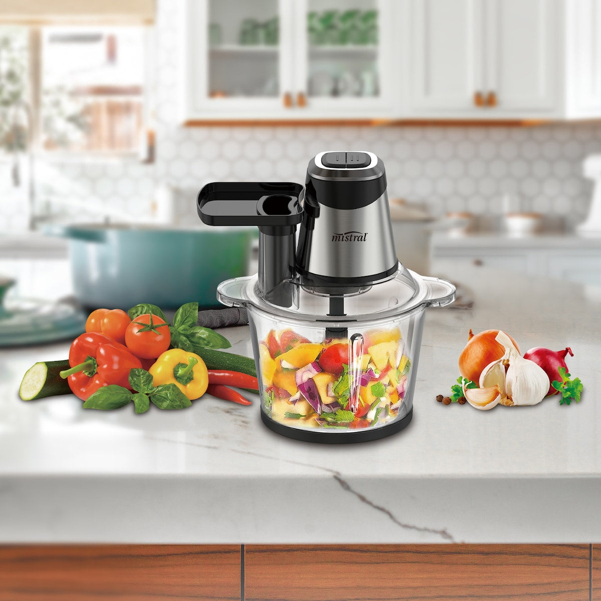 Mistral 2 In 1 Food Processor Chopper Each