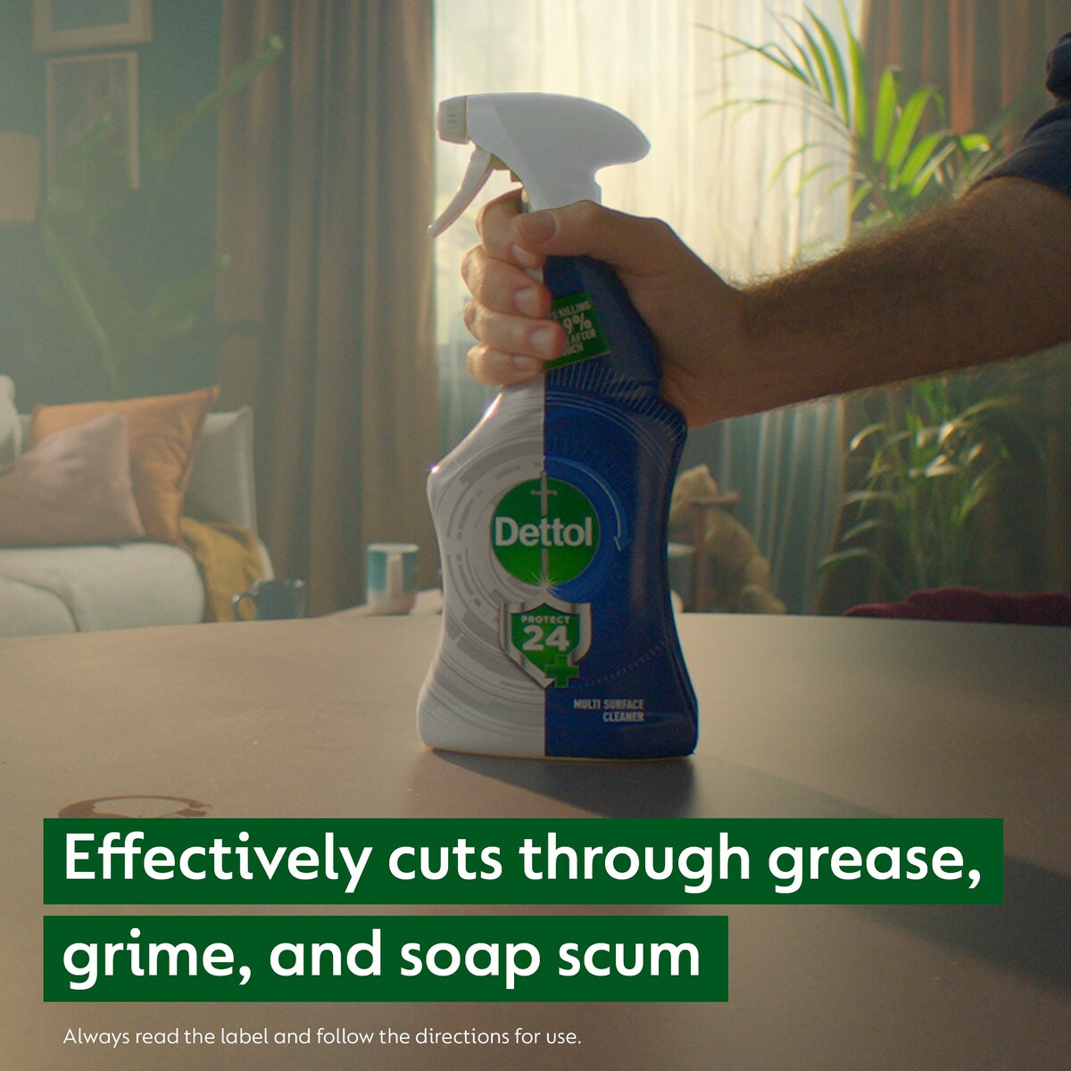 Dettol Protect 24 Hour Multipurpose Cleaning Spray Ocean Fresh 500ml