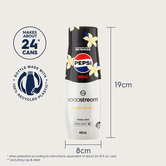 Pepsi Max Sodastream Soda Mix Vanilla each