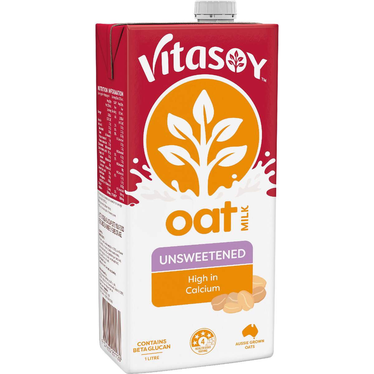 Vitasoy Unsweetened Oat Long Life Milk Uht 1l