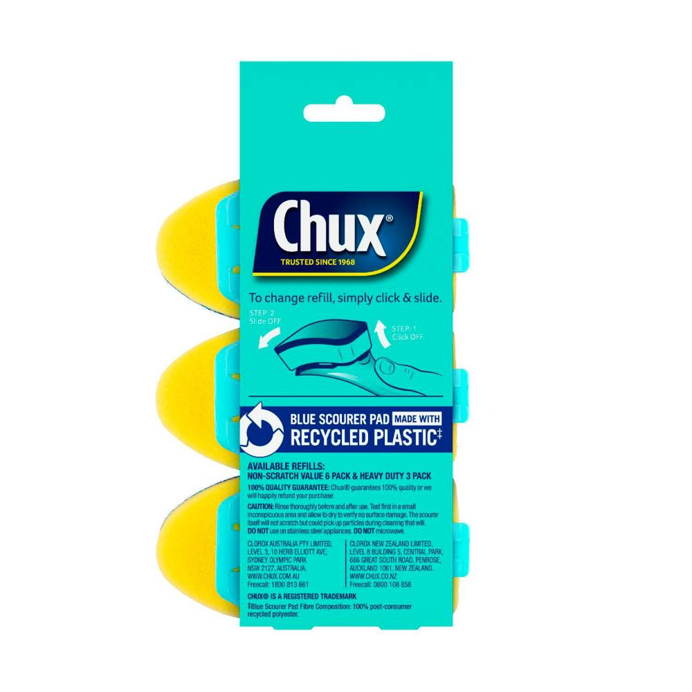 Chux Non-scratch Dishwand Refills - 3 pack
