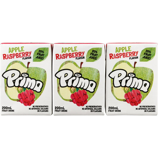 Prima Apple & Raspberry Fruit Drink 6x200ml