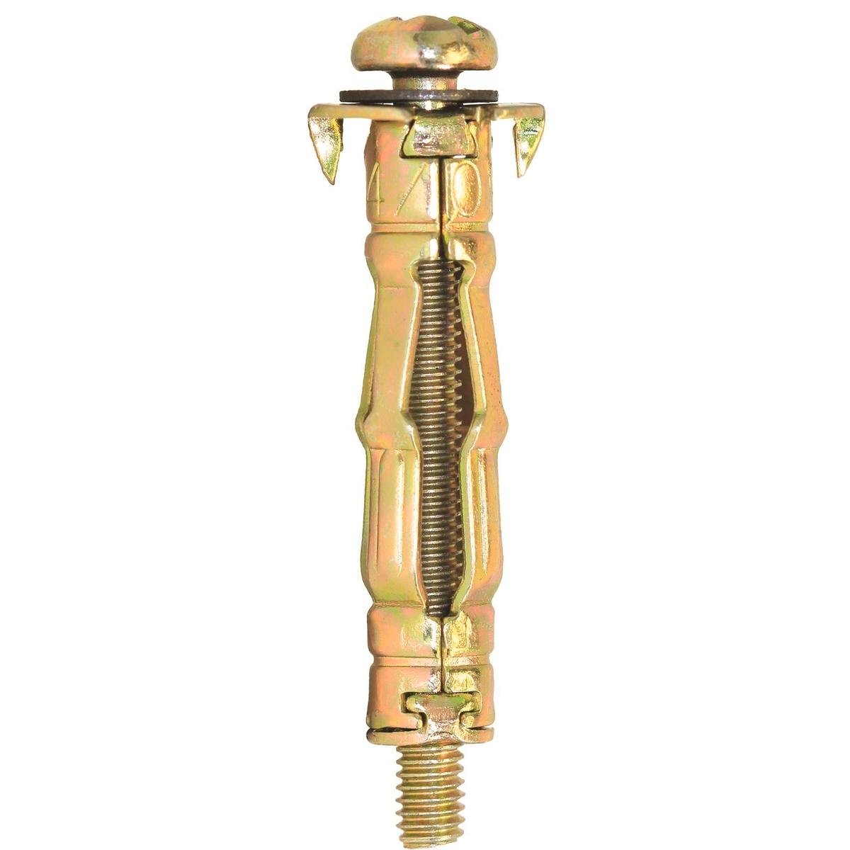 Macsim Hollow Wall Anchor - 8mm - Steel - Yellow Zinc Plated - 80 Pack