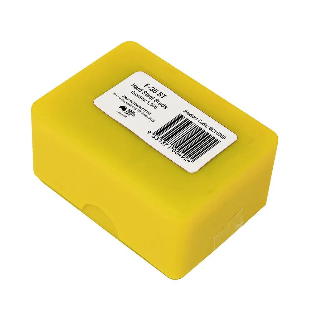 AIRCO C Series Hardened Steel Electro Galvanised Brad Nail - 35mm Box of 1500 BC16359
