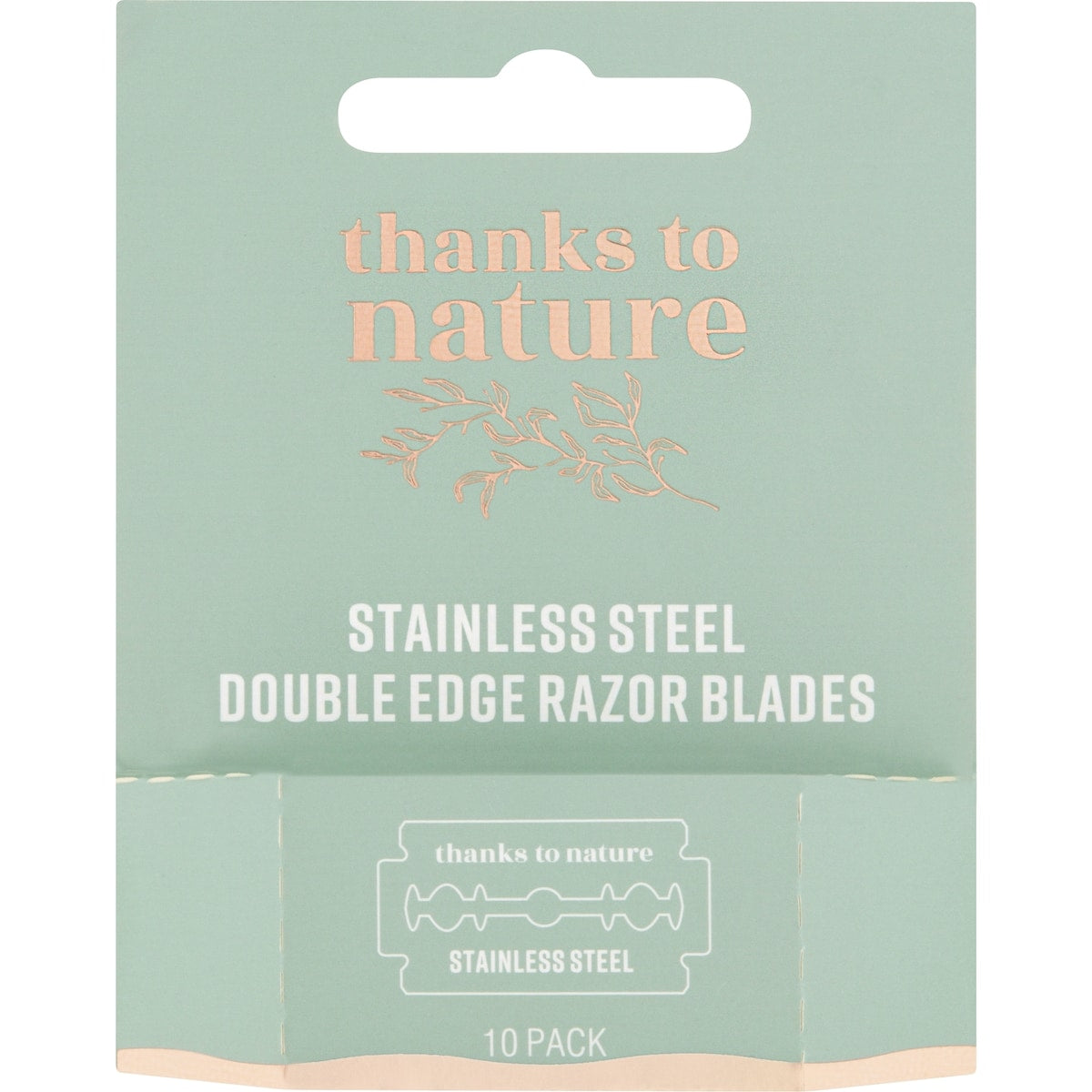 Thanks To Nature Double Edge Razor Blades 10 Pack