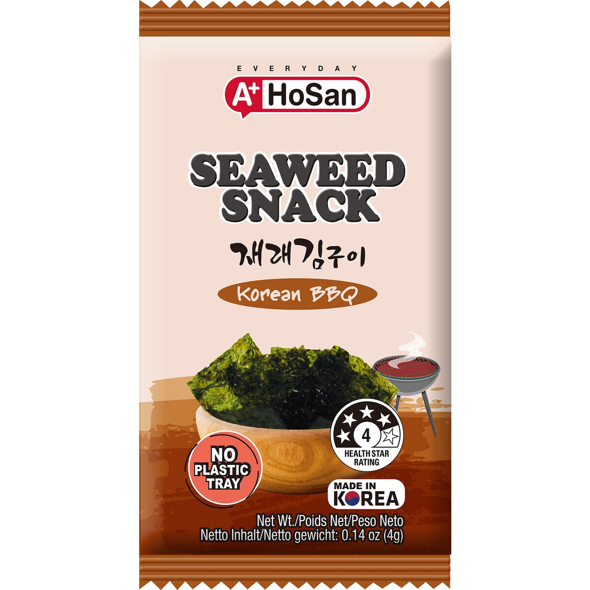 A+ Ho San Seaweed Snack Korean BBQ 4g