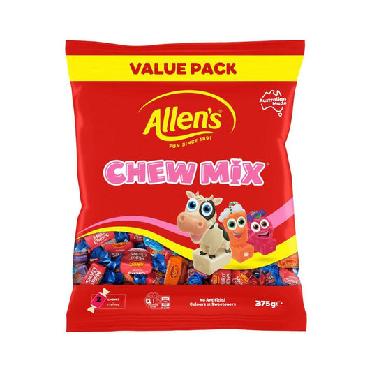 Allens Lollies Large Value Bag Chewmix Chews - 375g