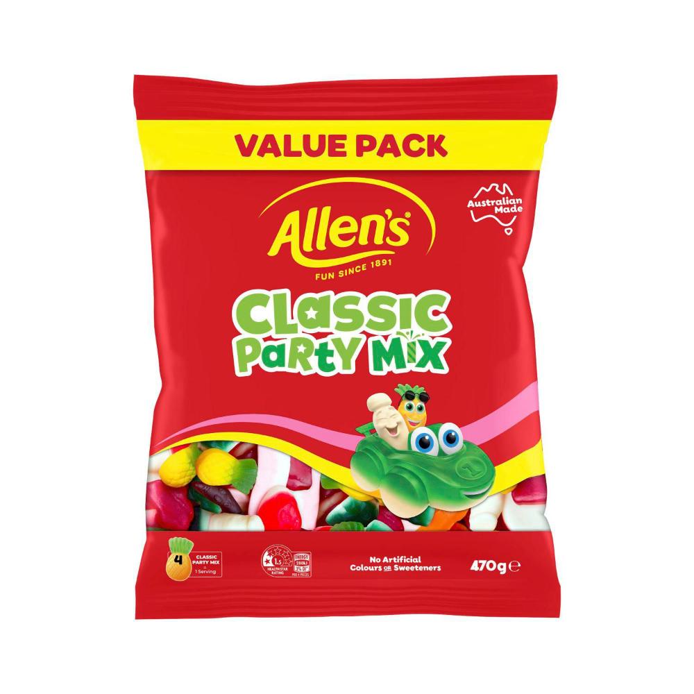 Allen's Lollies Large Value Bag Classic Party Mix - 470g