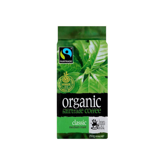 Bean Ground & Drunk Organic assic Medium Roast Fairtrade Coffee - 250g