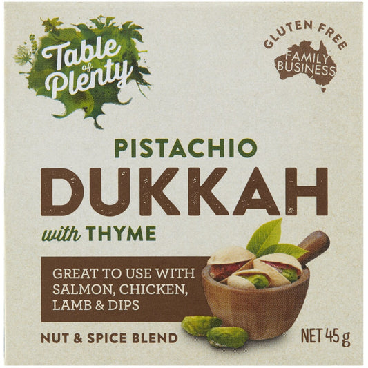Table Of Plenty Dried Spices Dukkah Pistachio 45g