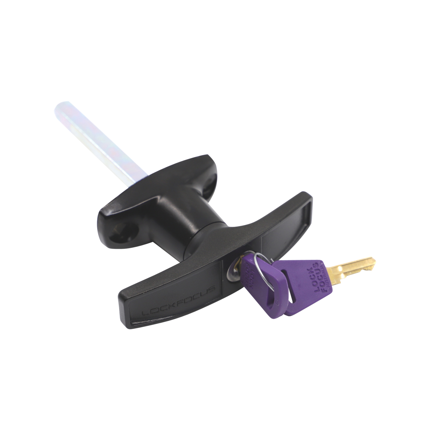 Liftaway Black T-Handle Lockable Garage Door - 44.5mm