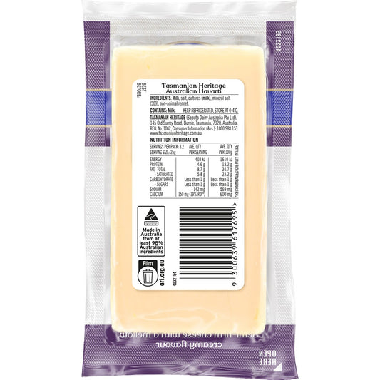 Tasmanian Heritage Havarti Cheese 80g