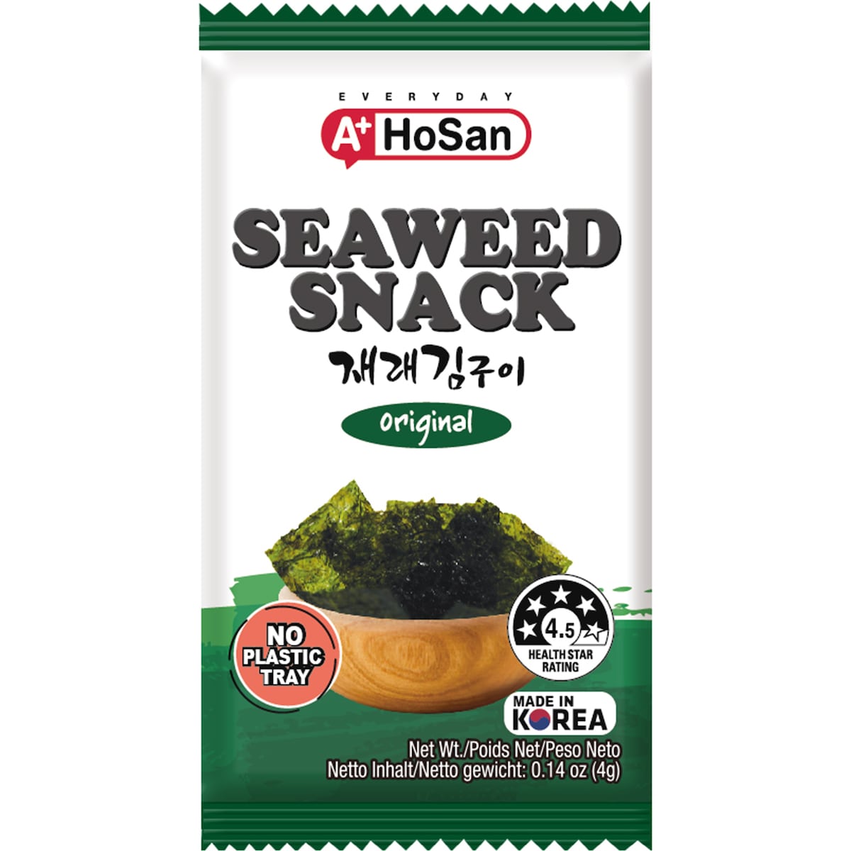 A+ Ho San Seaweed Snack Original 4g