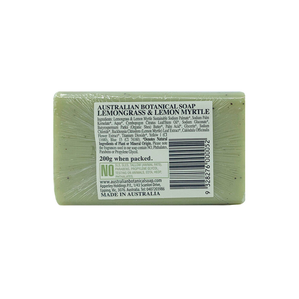 Australian Botanical Soap Lemongrass & Lemon Myrtle - 200g