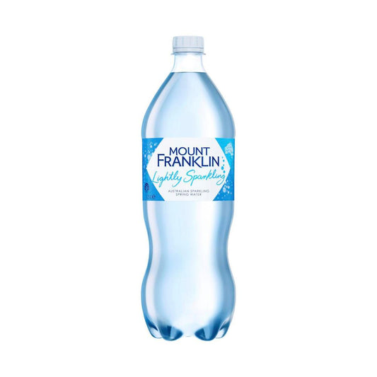 Mount Franklin Lightly Sparkling Water Natural Bottle - 1.25L