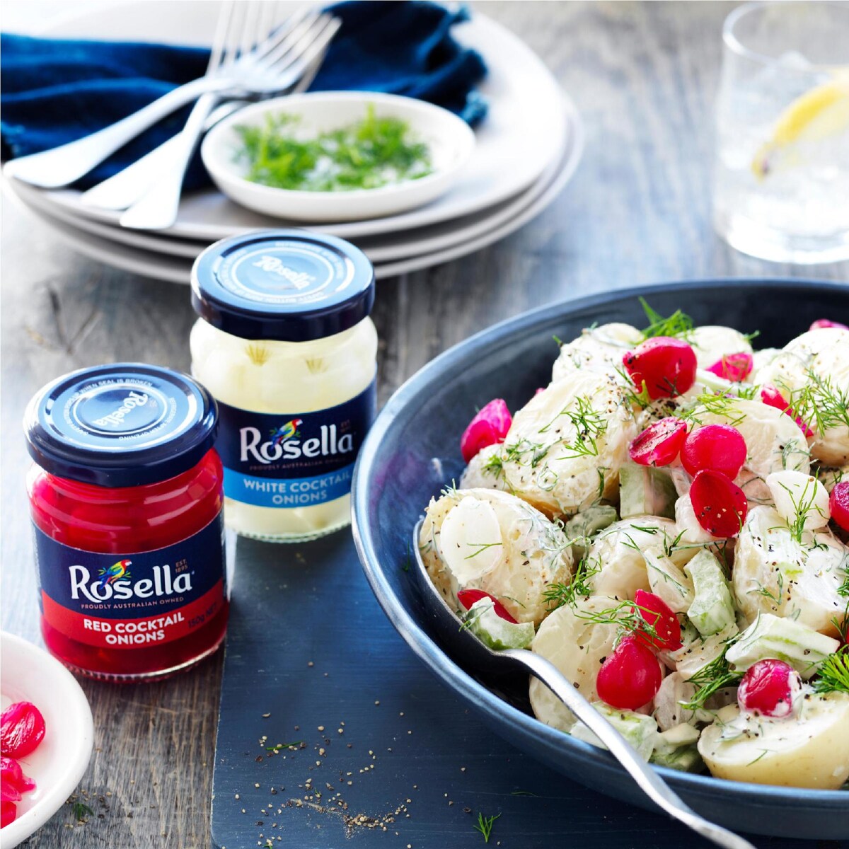 Rosella Red Cocktail Onions 150g