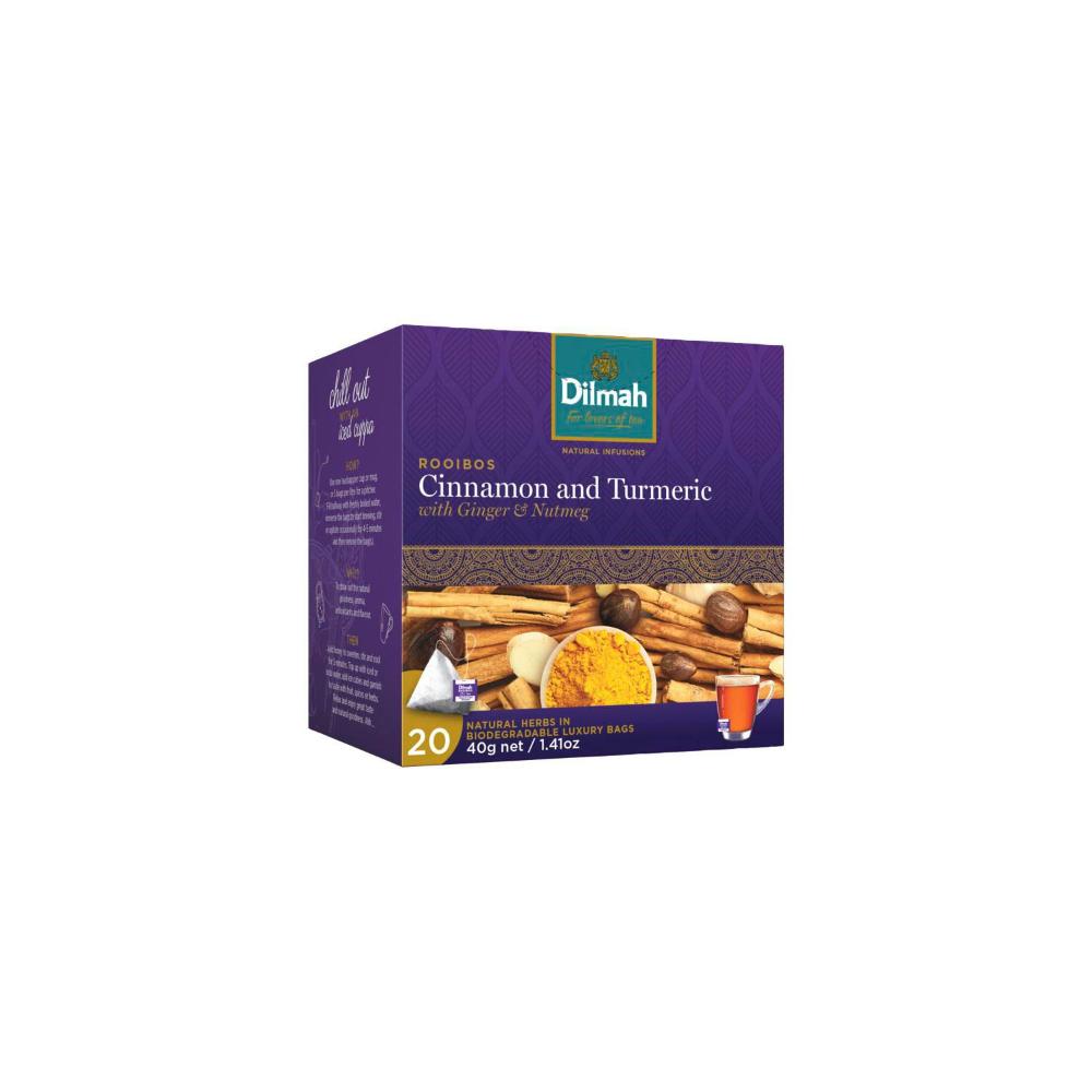 Dilmah Inspirations Rooibos Cinnamon Turmeric Ginger & Nutmeg Tea Bags - 20 pack
