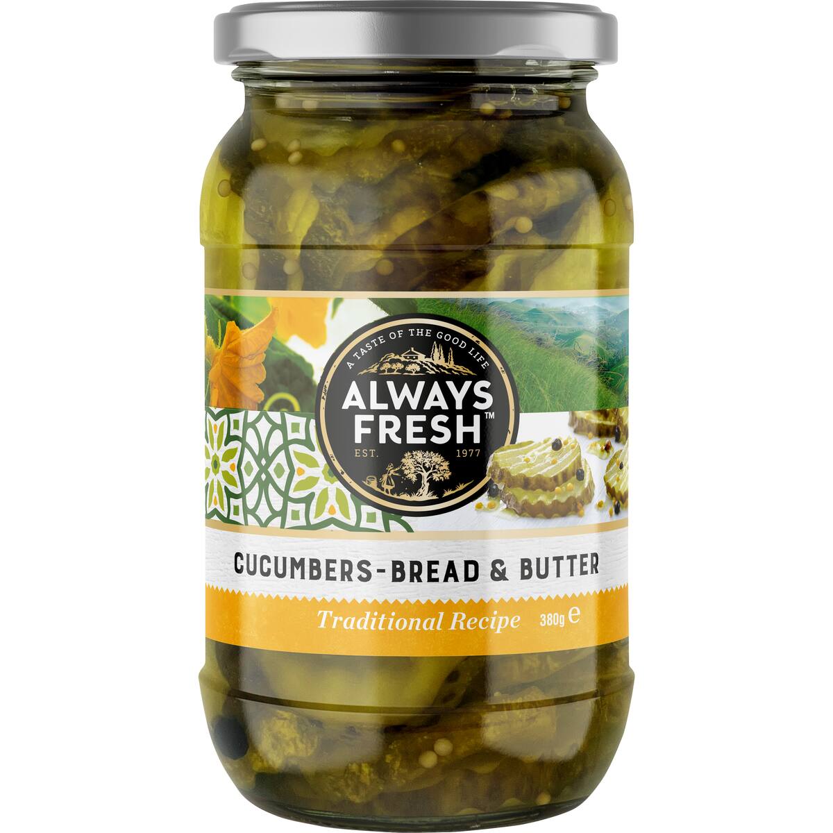 Always Fresh Cucumbers Bread & Butter 380g