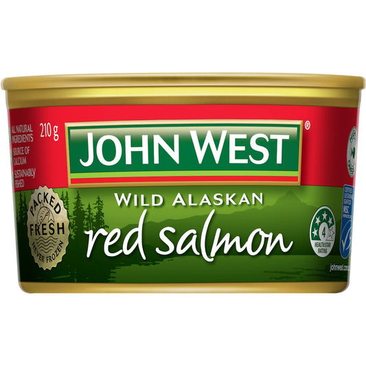 John West Wild Alaskan Red Salmon 210g