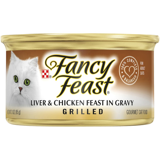 Fancy Feast Liver & Chicken Feast In Gravy Wet Cat Food 85g