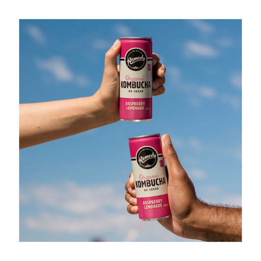 Remedy Kombucha Raspberry Lemonade 250ml - 4 pack